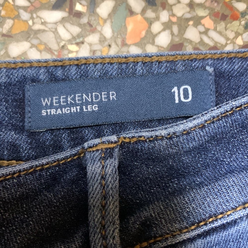 J. Jill Denim Weekender Straight Leg size 10 - Picture 4 of 7